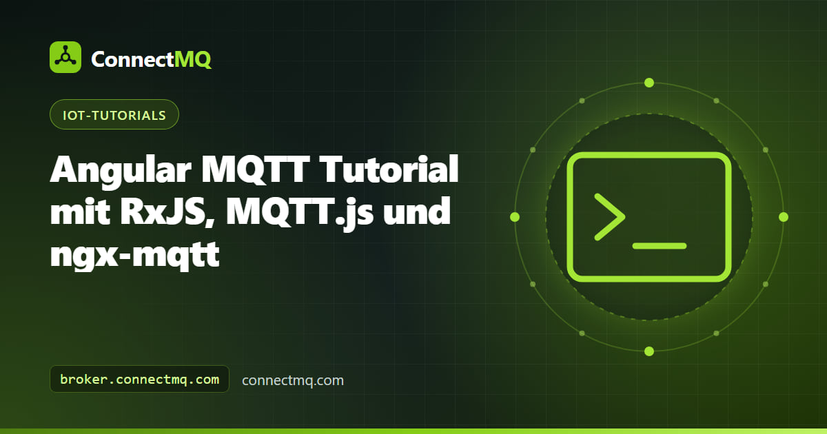 Angular-Komponentenbaum, der RxJS-Observables aus einem Angular-MQTT-Service über sicheren WebSocket streamt