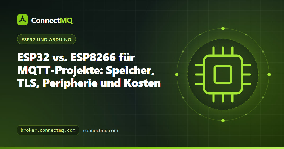 ESP32- und ESP8266-Entwicklungsboards nebeneinander für einen MQTT-Vergleich ESP32 vs. ESP8266