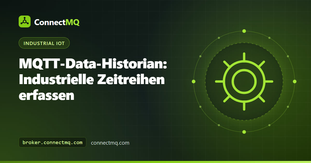 MQTT-Historian-Architektur mit einem Broker, der Telegraf, InfluxDB und TimescaleDB als Zeitreihenspeicher speist