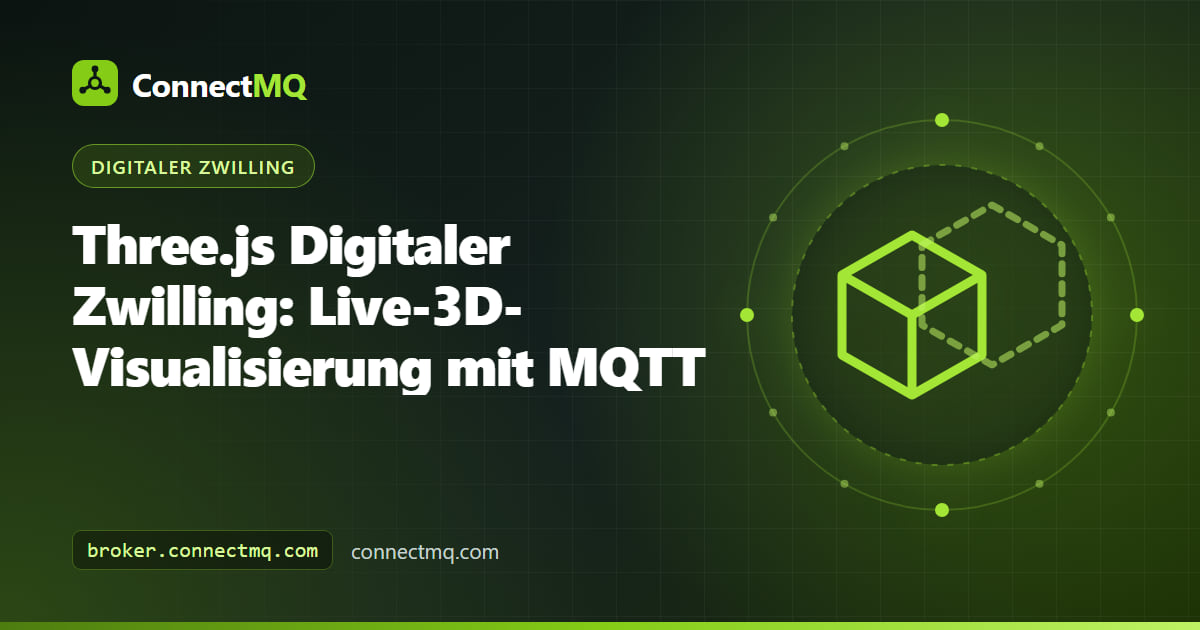 Three.js digitaler Zwilling eines Tanks und eines Motors, die im Browser mit Live-MQTT-Sensordaten ihre Farbe ändern