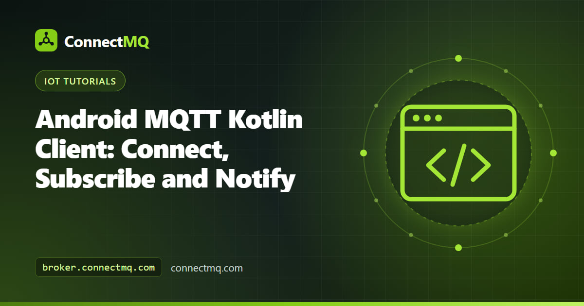 Android phone showing an alarm notification from an android mqtt kotlin app connected to a cloud broker