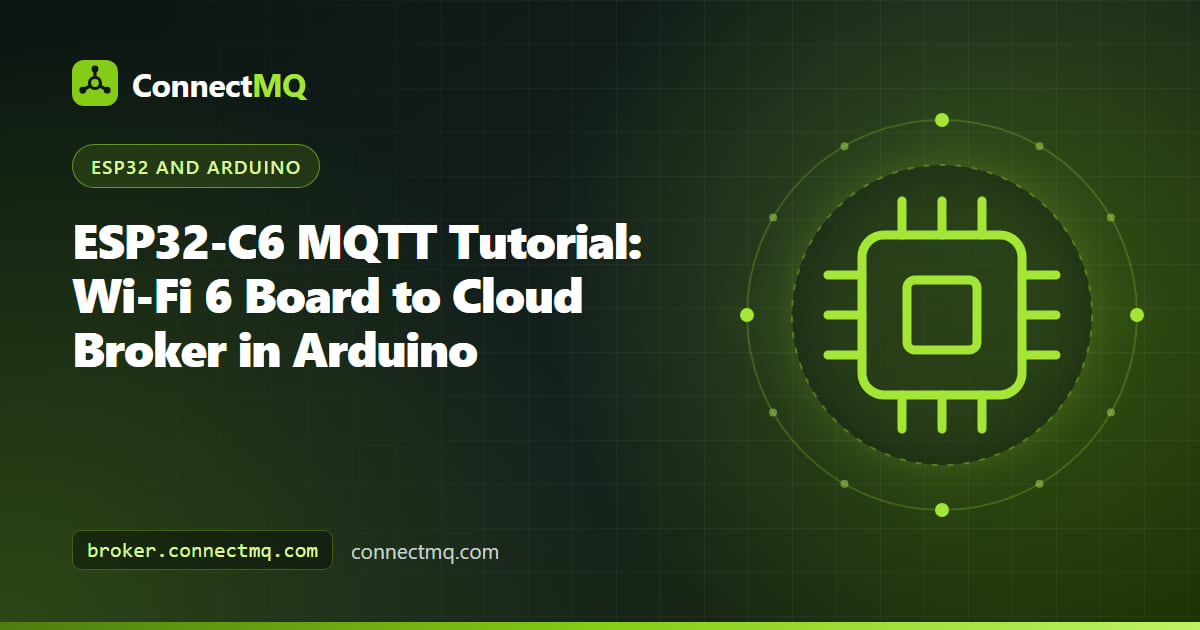 ESP32-C6 DevKitC-1 board with a glowing RGB LED connected to a cloud broker in an esp32-c6 mqtt tutorial