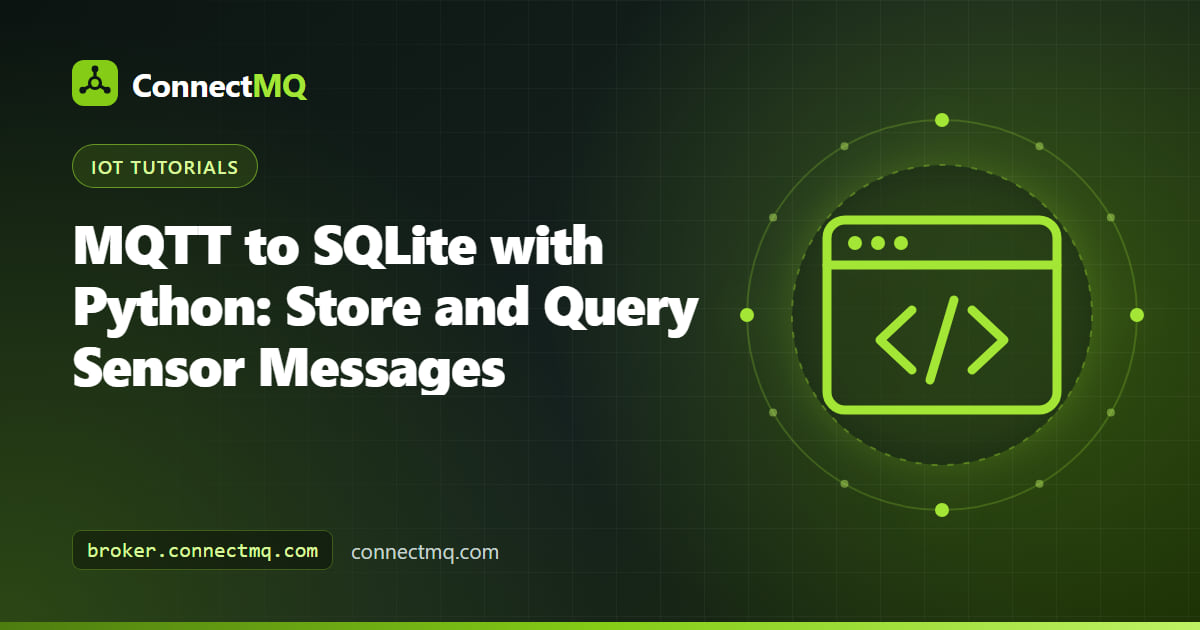 Python script moving data from mqtt to sqlite with a table of timestamped sensor messages