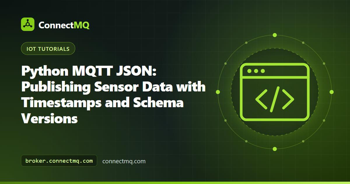 Python code converting sensor readings into a python mqtt json payload with timestamp and schema version