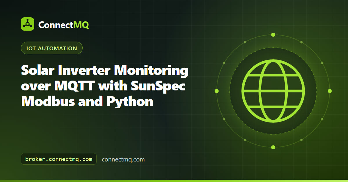 Rooftop solar panels and a wall-mounted inverter streaming data to a cloud dashboard for solar inverter monitoring