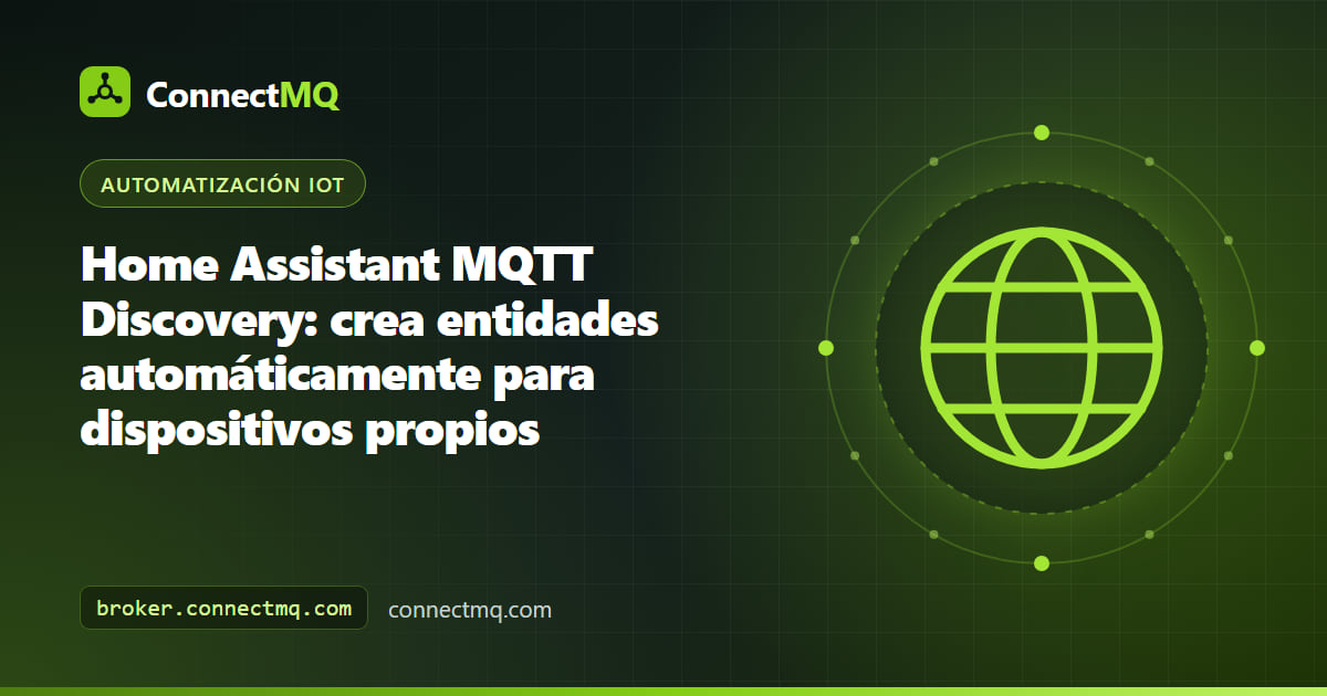 Dispositivo sensor personalizado que aparece automáticamente en un panel domótico gracias a home assistant mqtt discovery