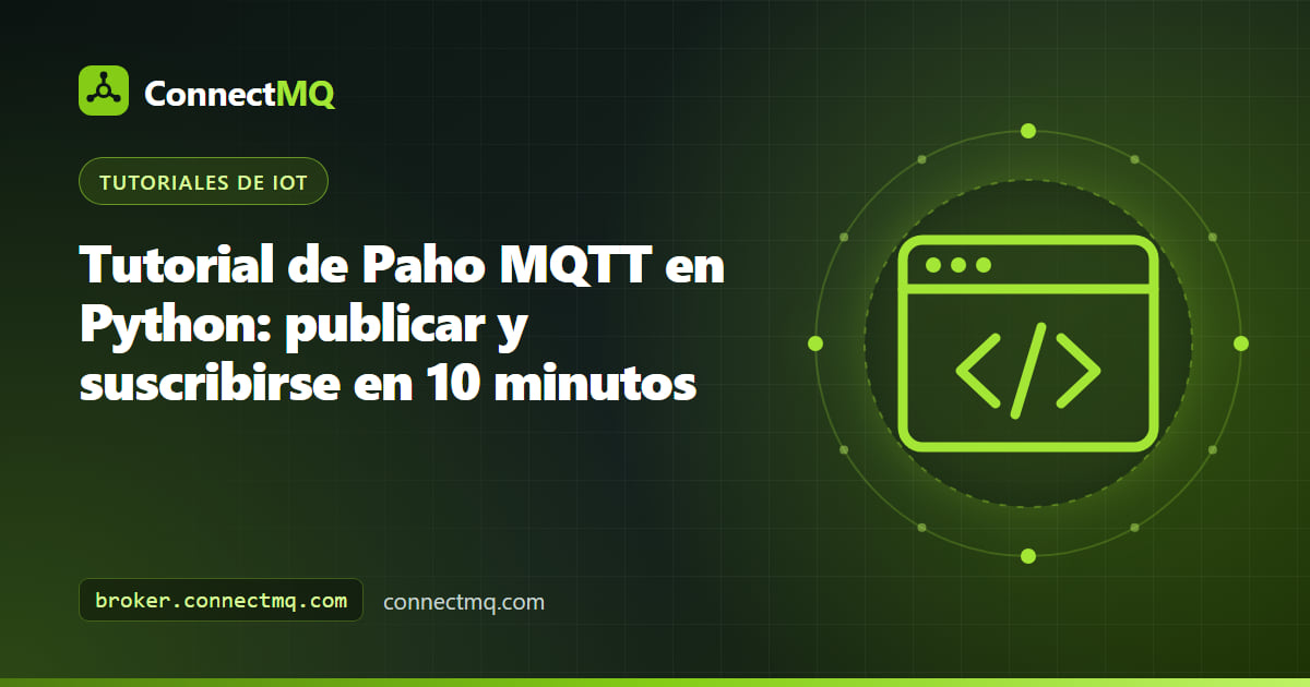 Terminal de Python ejecutando un publicador y un suscriptor de Paho MQTT en Python que intercambian mensajes de sensores