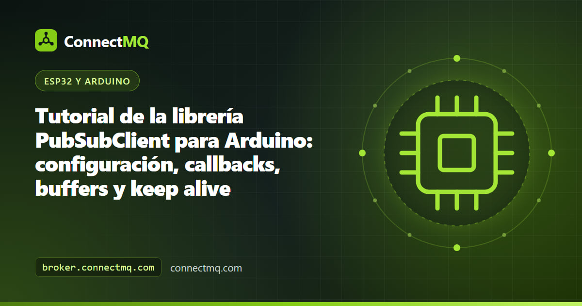 Placa de microcontrolador que ejecuta la librería PubSubClient e intercambia mensajes MQTT con un broker en la nube