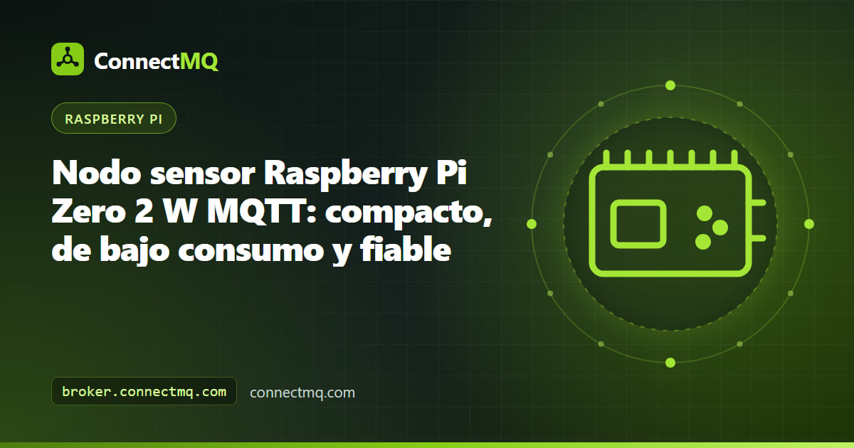 Diminuta Raspberry Pi Zero 2 W con un sensor BME280 en una pequeña caja enviando lecturas a la nube en un nodo sensor Raspberry Pi Zero 2 W MQTT