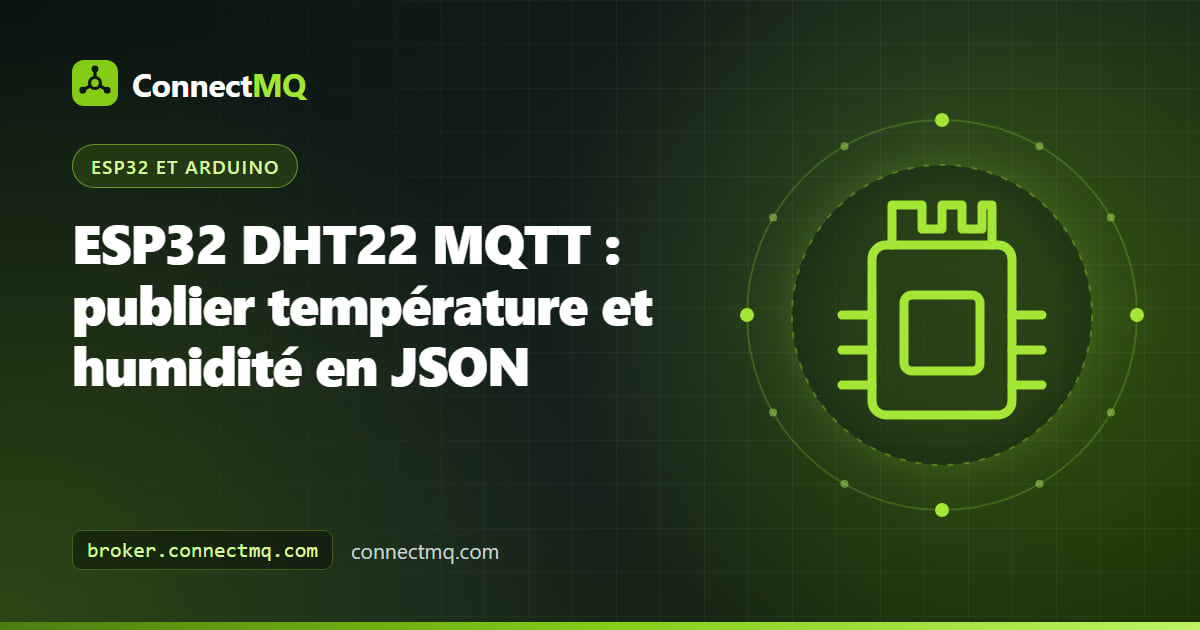 Capteur DHT22 câblé à un ESP32 sur une breadboard envoyant ses mesures vers le cloud dans un projet esp32 dht22 mqtt