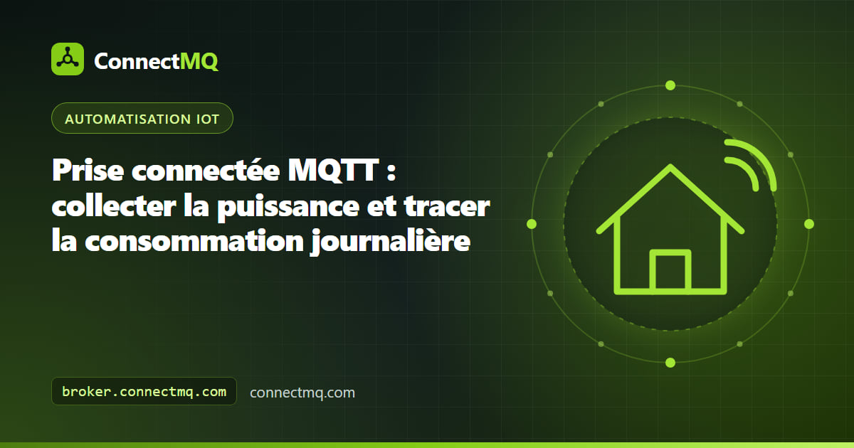 Prises connectées branchées sur des appareils de cuisine alimentant un histogramme de consommation journalière dans un projet de prise connectée MQTT