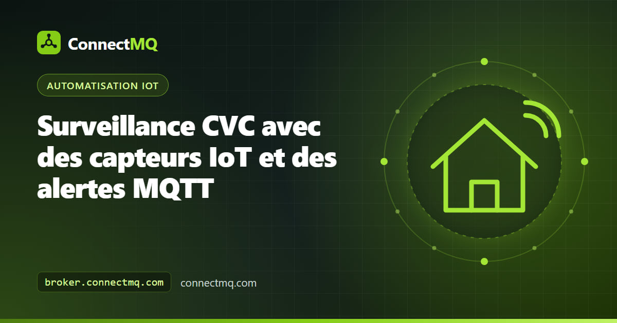 Centrale de traitement d'air en toiture équipée de capteurs de température, de pression et de courant transmettant des données dans une installation de surveillance CVC IoT