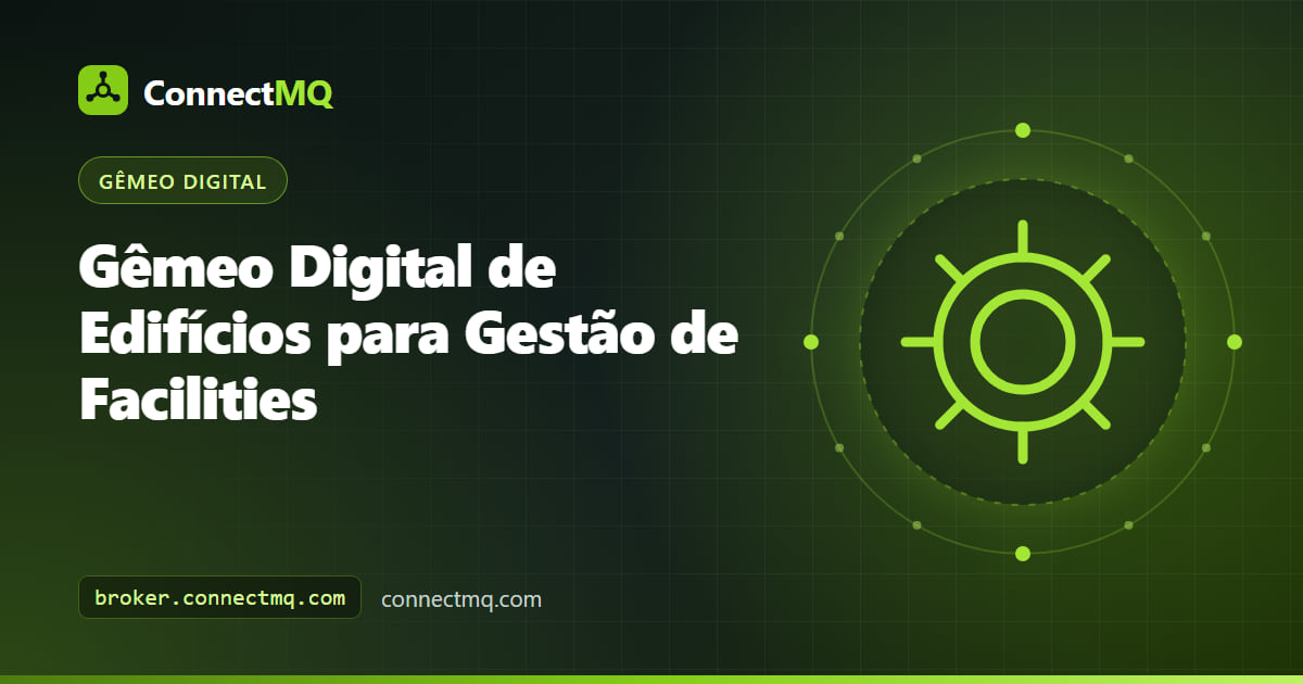 Gêmeo digital de edifício mostrando um modelo BIM de um andar de escritórios com salas coloridas por dados ao vivo de temperatura e ocupação