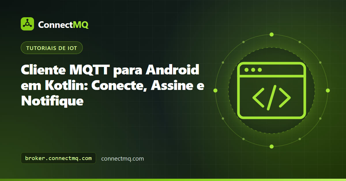 Celular Android exibindo uma notificação de alarme de um app MQTT em Kotlin conectado a um broker na nuvem