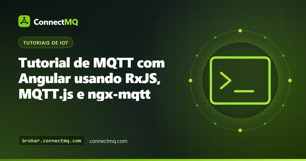 Árvore de componentes Angular transmitindo observables RxJS a partir de um serviço de mqtt com angular via WebSocket seguro
