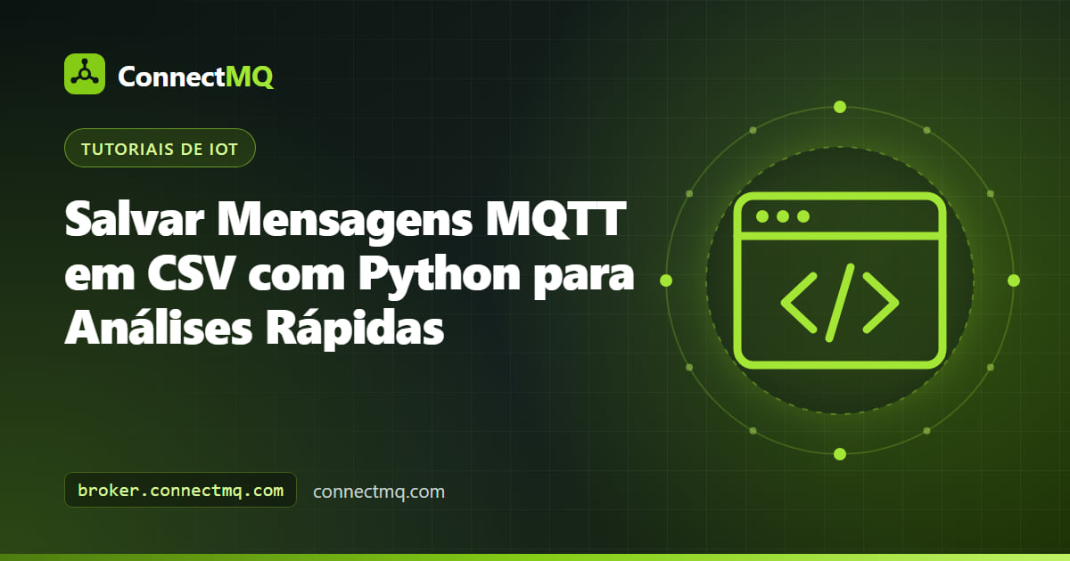 Terminal e planilha lado a lado mostrando como salvar mensagens mqtt em csv a partir de um broker na nuvem