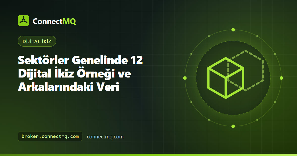 Her biri canlı bir sanal modelle yansıtılan fabrika, rüzgâr türbini, bina ve hastaneden oluşan dijital ikiz örnekleri çizimi