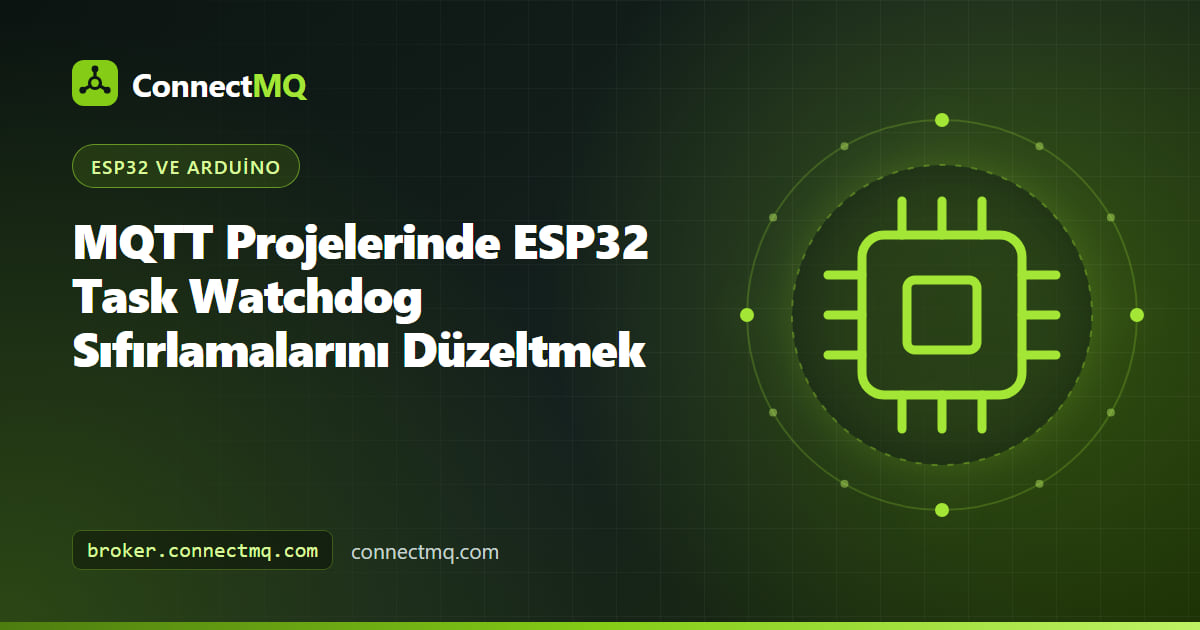 Bir ESP32 task watchdog MQTT projesinde task_wdt hatası gösteren ESP32 seri monitörü