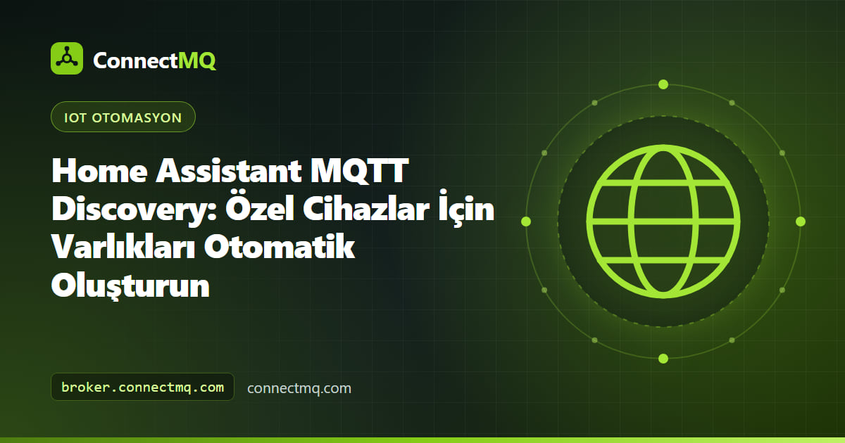 Home assistant mqtt discovery sayesinde akıllı ev panelinde otomatik olarak beliren özel sensör cihazı