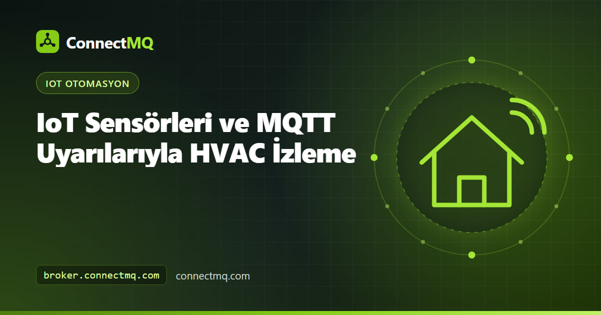 IoT ile HVAC izleme kurulumunda veri akıtan sıcaklık, basınç ve akım sensörleriyle donatılmış bir çatı tipi klima santrali