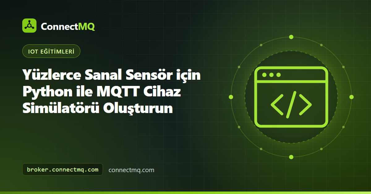Gürültülü sıcaklık ölçümlerini bir bulut broker'a publish eden MQTT cihaz simülatörünü besleyen sanal sensör ızgarası