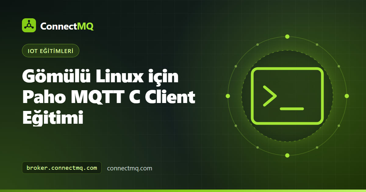 Gömülü bir Linux kartında çalışan ve sensör verisini TLS üzerinden bulut MQTT broker'a publish eden Paho MQTT C client