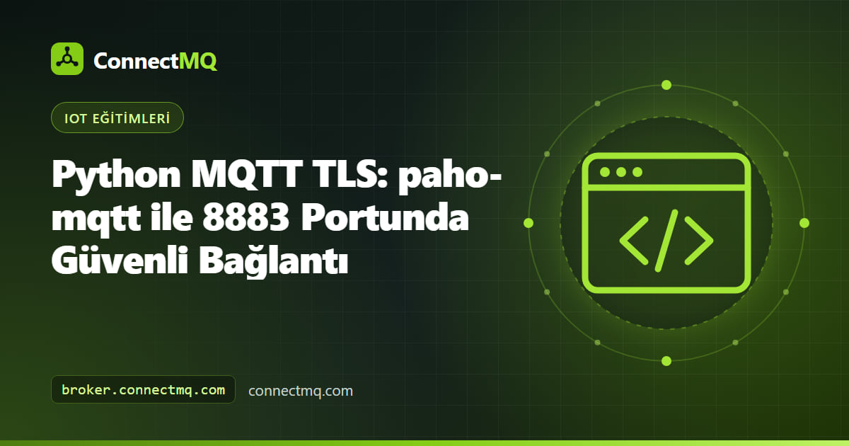 8883 portundaki bir broker'a python mqtt tls bağlantısını gösteren bir Python betiği üzerinde asma kilit