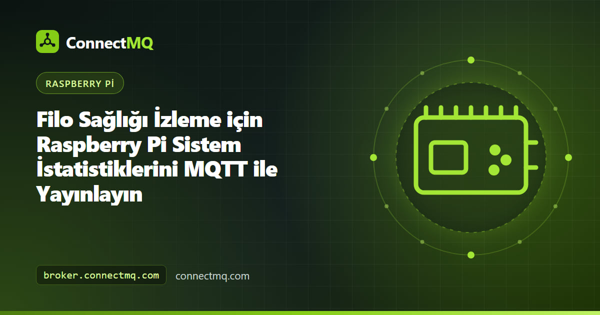 CPU sıcaklığı ve bellek değerlerini raspberry pi sistem istatistikleri mqtt mesajları olarak merkezi bir broker'a raporlayan birkaç Raspberry Pi kartı