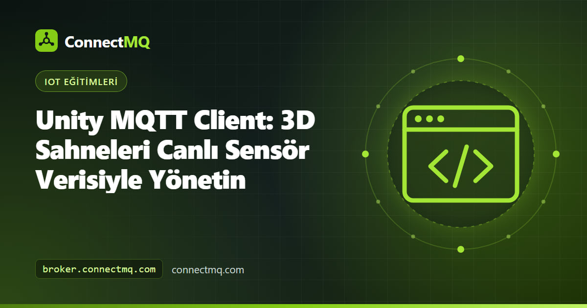 Bir unity mqtt client tarafından yönetilen dönen bir fan ve renk kodlu bir tank içeren Unity editör sahnesi